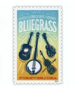 Forever Stamps Bluegrass Music 2024 Stamps Coil of 100 PCS/Roll