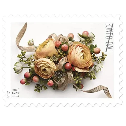 Forever Stamps Celebration Corsage 2017 Stamps Coil of 100 PCS/Roll