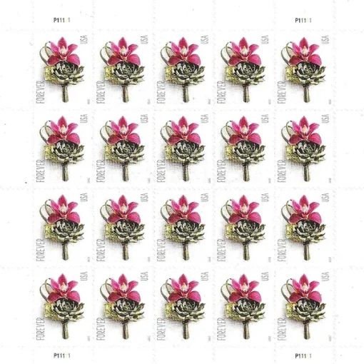 Forever Stamps Contemporary Boutonniere 2020 Stamps Coil of 100 PCS/Roll - Image 3
