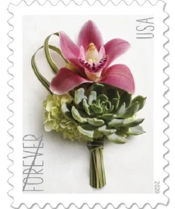 Forever Stamps Contemporary Boutonniere 2020 Stamps Coil of 100 PCS/Roll