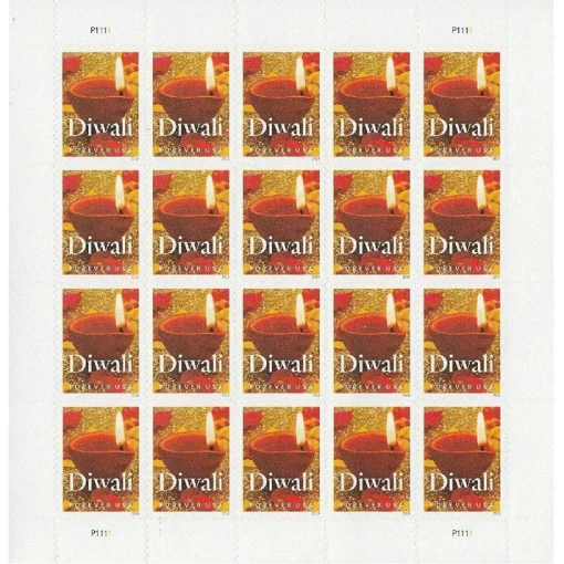 Forever Stamps Diwali 2016 Stamps Coil of 100 PCS/Roll - Image 3