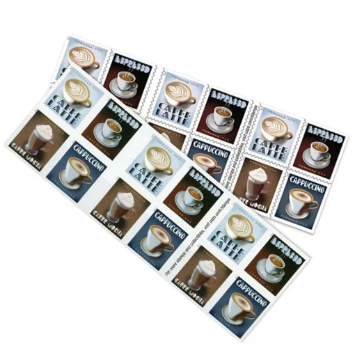 Forever Stamps Espresso Drinks 2021 Stamps Coil of 100 PCS/Roll - Image 3