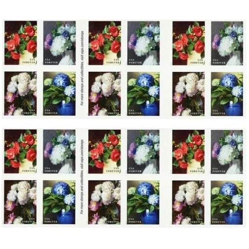 Forever Stamps Flower Bundle Stamps Coil of 100 PCS/Roll - Image 4
