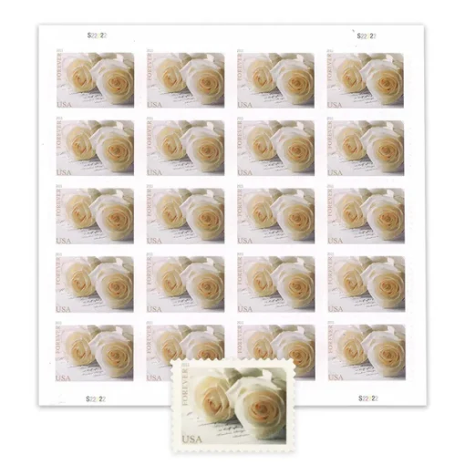 Forever Stamps Wedding Collection 2011-2023 Stamps Coil of 100 PCS/Roll - Image 3