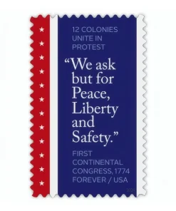 Forever Stamps First Continental Congress 1774 Stamps Coil of 100 PCS/Roll