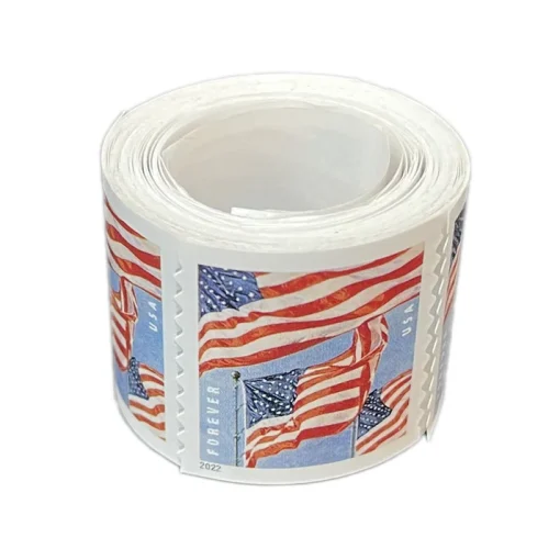 Forever Stamps Flag 2022 Roll Stamps Coil of 100 PCS/Roll - Image 3