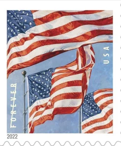 Forever Stamps Flag 2022 Sheet Stamps Coil of 100 PCS/Roll