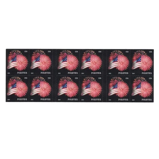 Forever Stamps Flag Fireworks 2014 Stamps Coil of 100 PCS/Roll - Image 3