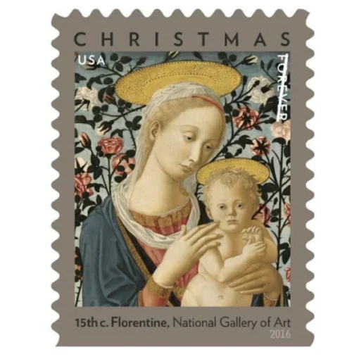 Forever Stamps Florentine Madonna and Child 2016 Stamps Coil of 100 PCS/Roll