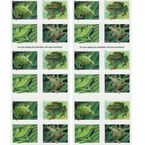 Forever Stamps Frogs 2019 Stamps Coil of 100 PCS/Roll - Image 3