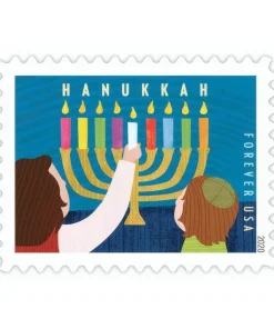 Forever Stamps Hanukkah 2020 Stamps Coil of 100 PCS/Roll