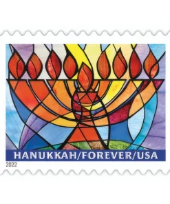 Forever Stamps Hanukkah 2022 Stamps Coil of 100 PCS/Roll