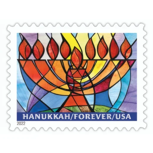 Forever Stamps Hanukkah 2022 Stamps Coil of 100 PCS/Roll