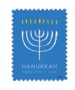 Forever Stamps Hanukkah 2024 Stamps Coil of 100 PCS/Roll