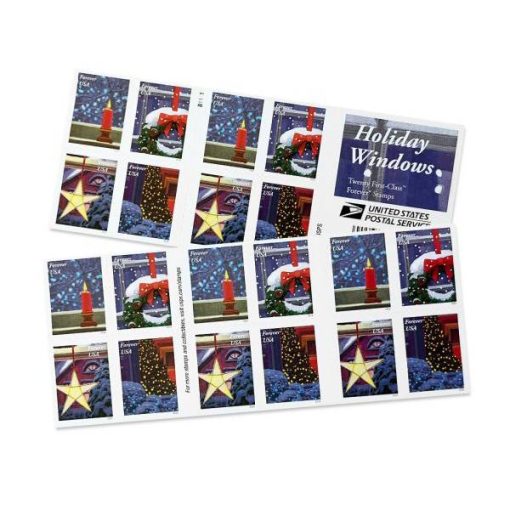 Forever Stamps Merry Christmas Bundle 2012-2021 Stamps Coil of 100 PCS/Roll - Image 7