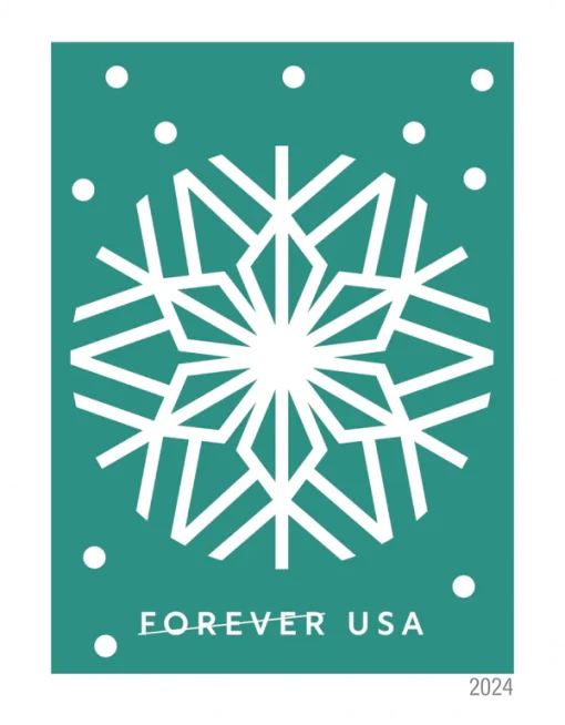 Forever Stamps Winter Whimsy 2024 Stamps Coil of 100 PCS/Roll - Image 5