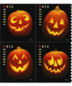 Forever Stamps Jack-O’-Lanterns 2016 Stamps Coil of 100 PCS/Roll