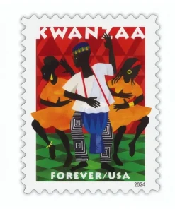 Forever Stamps Kwanzaa 2024 Stamps Coil of 100 PCS/Roll