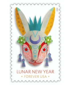 Forever Stamps Lunar New Year Of The Rabbit 2023 Stamps Coil of 100 PCS/Roll