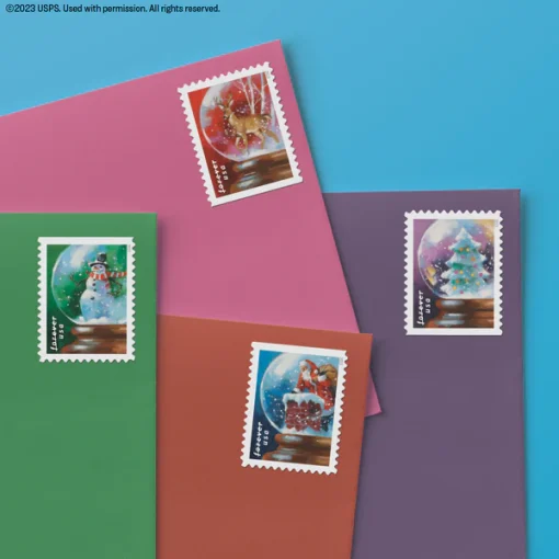 Forever Stamps Snow Globes 2023 Stamps Coil of 100 PCS/Roll - Image 8