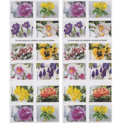 Forever Stamps Snowy Beauty 2022 Stamps Coil of 100 PCS/Roll - Image 2