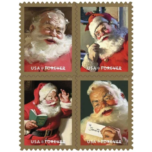 Forever Stamps Sparkling Holidays 2018 Stamps Coil of 100 PCS/Roll