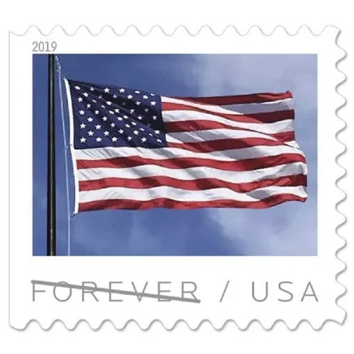 Forever Stamps Flag 2019 Booklet Stamps Coil of 100 PCS/Roll