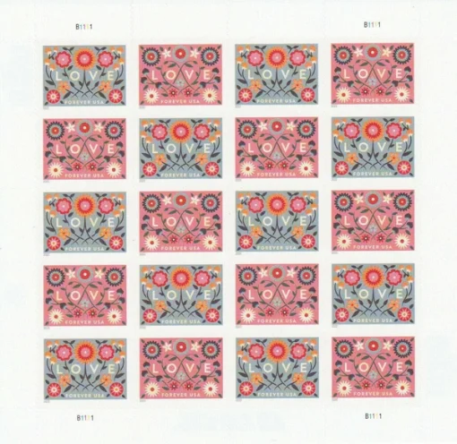 Forever Stamps Love Bundle Stamps Coil of 100 PCS/Roll - Image 5