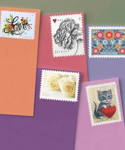 Forever Stamps Wedding Collection 2011-2023 Stamps Coil of 100 PCS/Roll