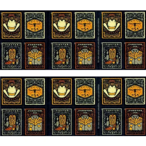 Forever Stamps Western Wear 2021 Stamps Coil of 100 PCS/Roll - Image 3