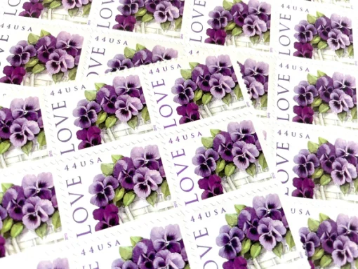 Forever Stamps Purple Orchid 2010 Stamps Coil of 100 PCS/Roll - Image 2