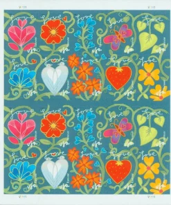 Forever Stamps Garden of Love 2011 Stamps Coil of 100 PCS/Roll