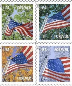 Forever Stamps A Flag for All Seasons Booklet 2013 Stamps Coil of 100 PCS/Roll
