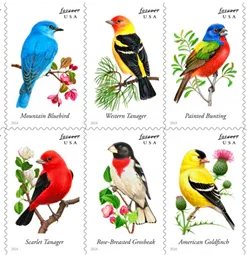 Forever Stamps Songbird 2014 Stamps Coil of 100 PCS/Roll