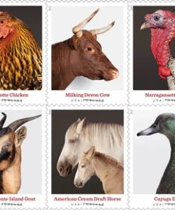 Forever Stamps Heritage Breeds 2021 Stamps Coil of 100 PCS/Roll