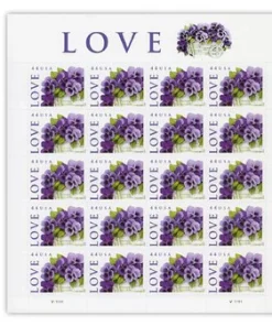 Forever Stamps Purple Orchid 2010 Stamps Coil of 100 PCS/Roll