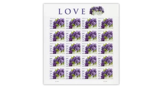 Forever Stamps Purple Orchid 2010 Stamps Coil of 100 PCS/Roll