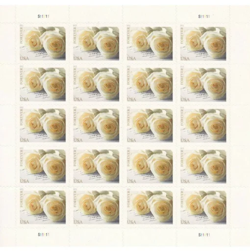 Forever Stamps Wedding Roses 2011 Stamps Coil of 100 PCS/Roll - Image 3