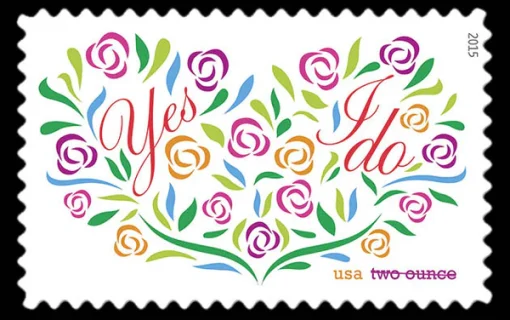 Forever Stamps Yes I Do 2015 Stamps Coil of 100 PCS/Roll
